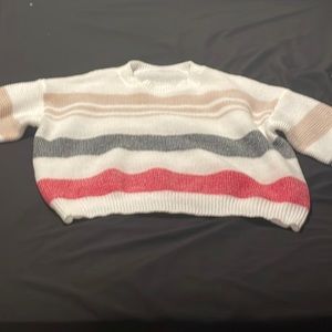 Shien curve 3xl multi colored knitted lightweight sweater